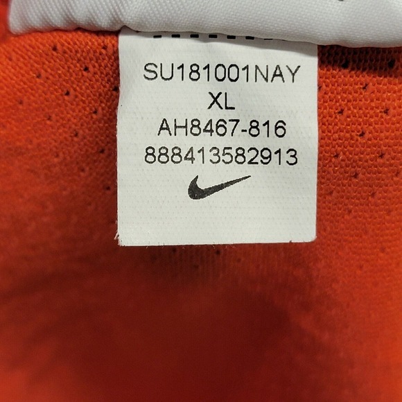 Nike Golf Mens Size XL Zonal Cooling Stripe Golf Polo Shirt AH8467 Peach Coral‎ - Picture 4 of 11